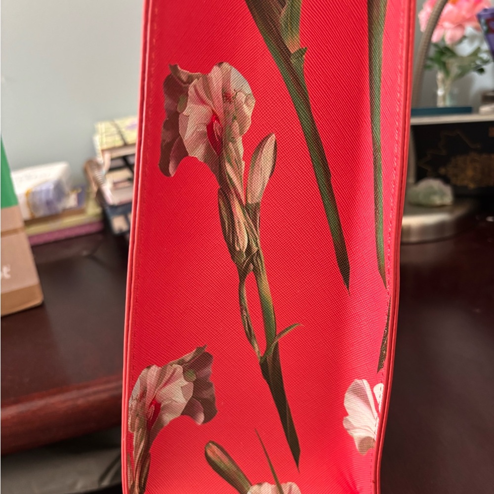 Ted Baker Floral Tote Bag - White and Pink NWT - Picture 5 of 5